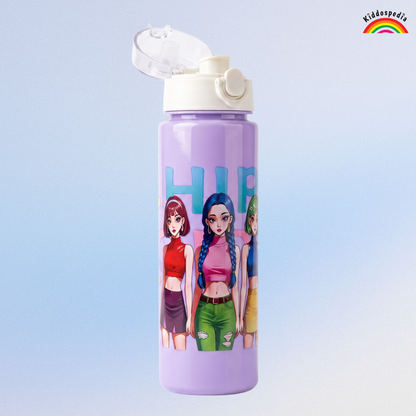 K-pop Huntrix Water Bottle for Kids | Leak-Proof BPA-Free School Water Bottle | Kiddospedia
