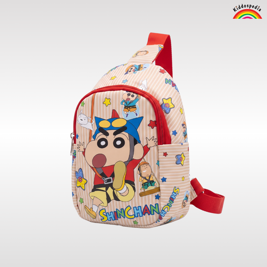 Shinchan Chest Bag for Kids | Cute Crossbody Sling Bag | Kiddospedia