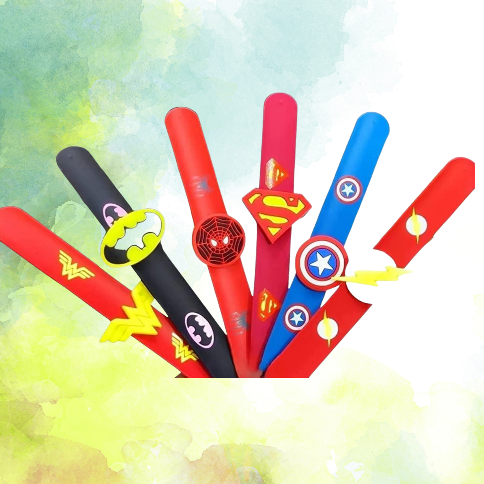 Superhero Slap Bands for Kids | Birthday Return Gift, Avenger Band (Pack of 6) – Kiddospedia - Kiddospedia