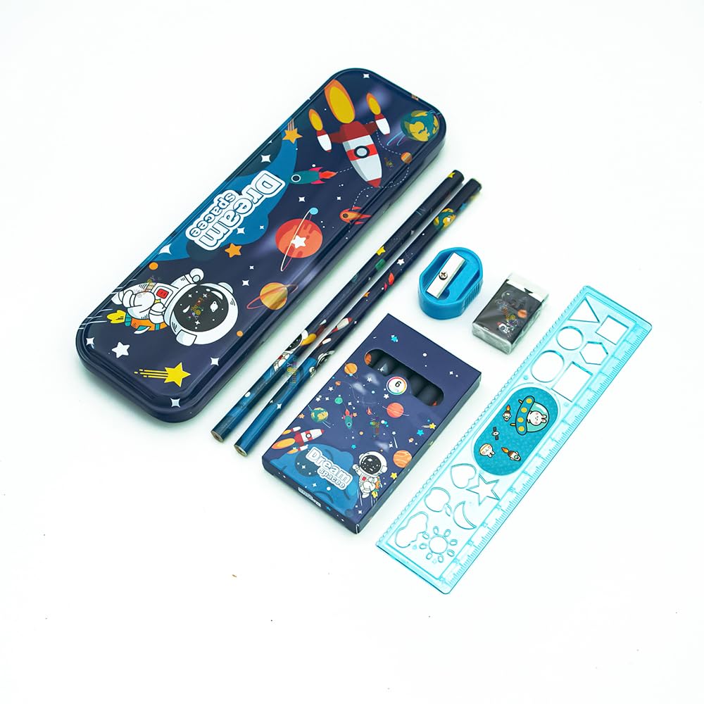 Space Theme Stationery Set/ Gift Kit  for Kids - Kiddospedia