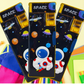Kids Astronaut/Space Magnetic, Squishy, Dual-Sided Pencil Box - Kiddospedia