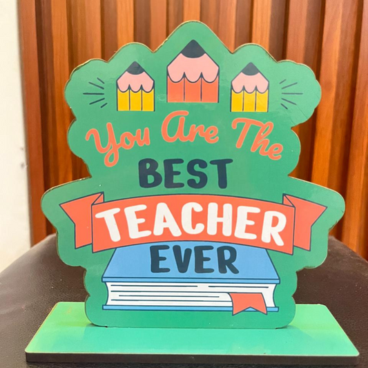 Teacher Day Gift  Wooden Decorative Table Top Kiddospedia