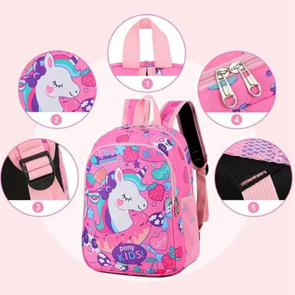 Unicorn Lightweight  School Bag for Girls (14 Inch) - Kiddospedia