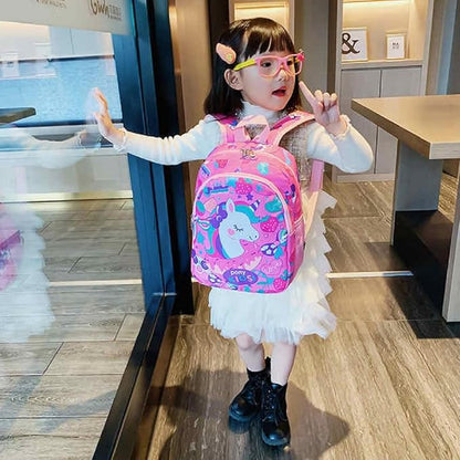 Unicorn Lightweight  School Bag for Girls (14 Inch) - Kiddospedia