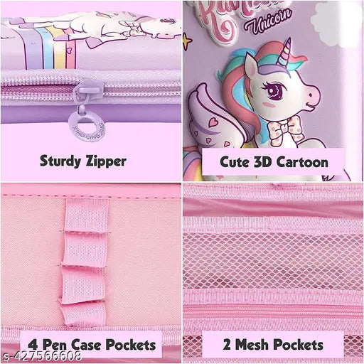 Spacious Compartments – Unicorn Pencil Case for Kids