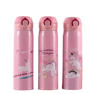 Unicorn Insulated Stainless Steel  Water Bottle for Kids (500ML) - Kiddospedia