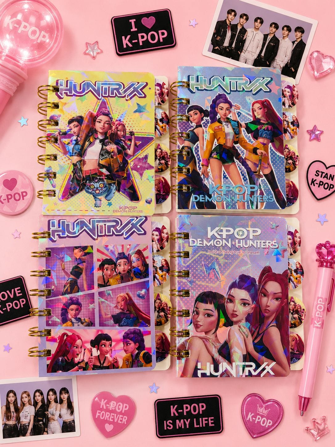 K POP Huntrix Diary for Kids | K POP Mini Diary ,SET OF 2 | Kiddospedia
