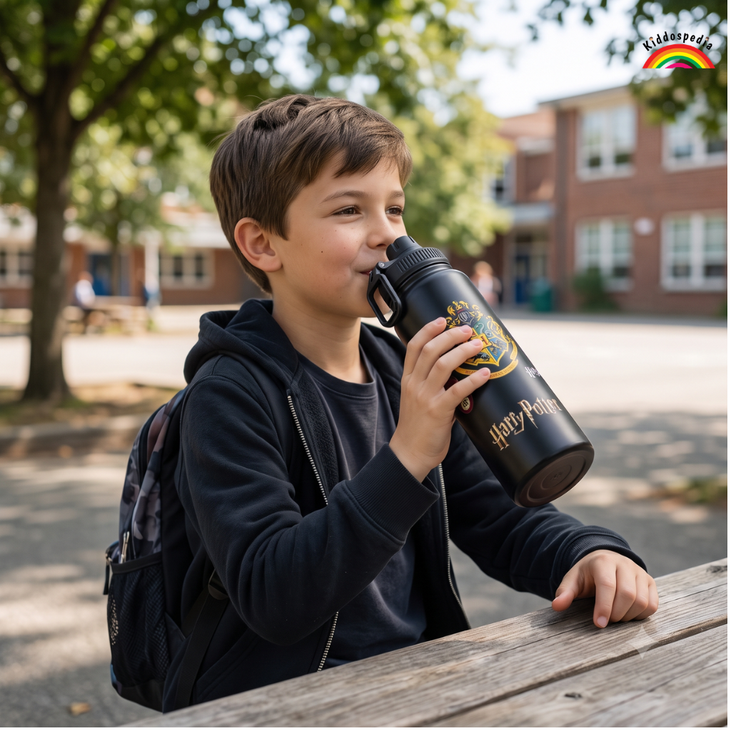 Harry Potter Steel Water Bottle 1 Litre for Kids | Kiddospedia