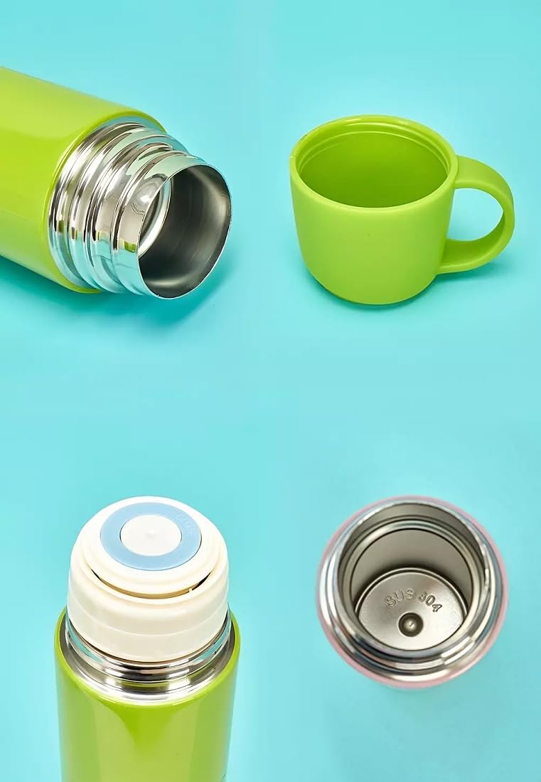 Kids Insulated Water Bottle with Cup (500 ml) - Kiddospedia