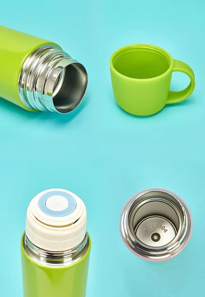 Kids Insulated Water Bottle with Cup (500 ml) - Kiddospedia