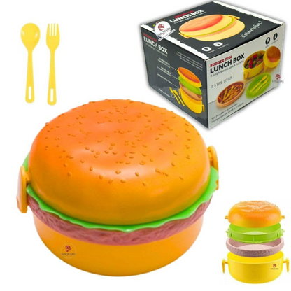 Burger Lunch Box + Sharpener Combo - Kiddospedia
