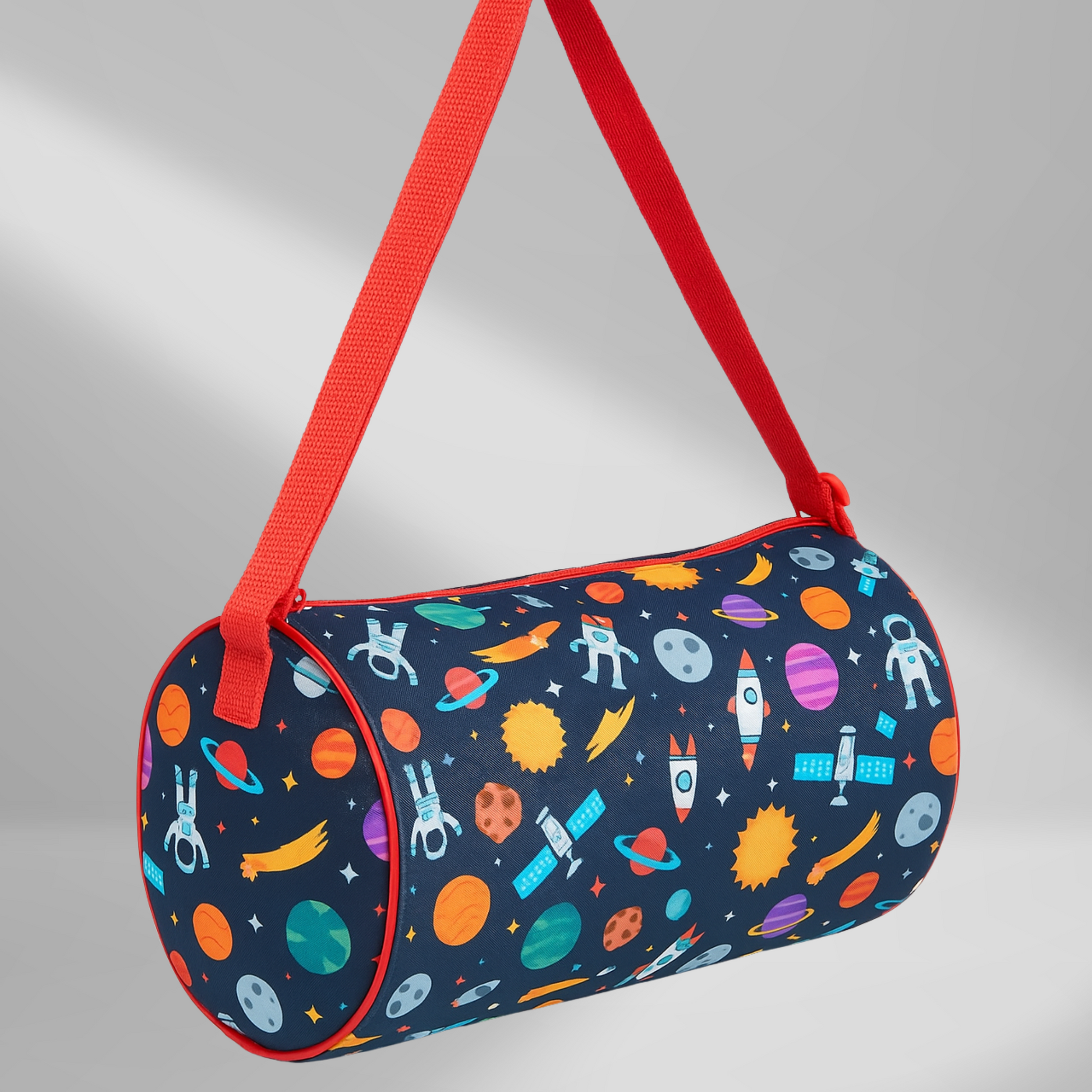 Astronaut Duffle Bag for Kids , Space Theme Duffel Bag with Side Pocket - Kiddospedia
