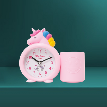 Unicorn Alarm Clock with Pen Holder for Kids – Cute Return Gift by Kiddospedia