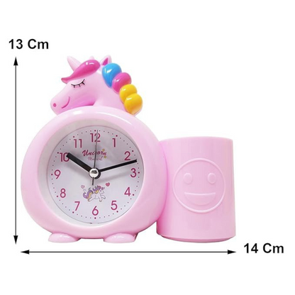Unicorn Alarm Clock with Pen Holder for Kids – Cute Return Gift by Kiddospedia