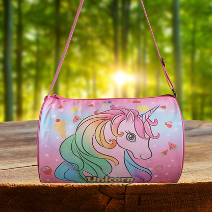 pacious kids duffle bag with unicorn design – Kiddospedia