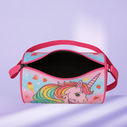 unicorn duffle bag with shoulder strap