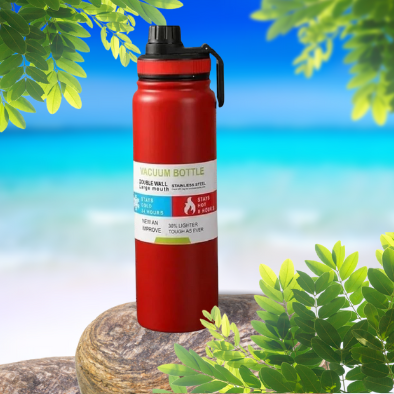 Stainless Steel Flask Double Wall Bottle (1000ml) - Kiddospedia