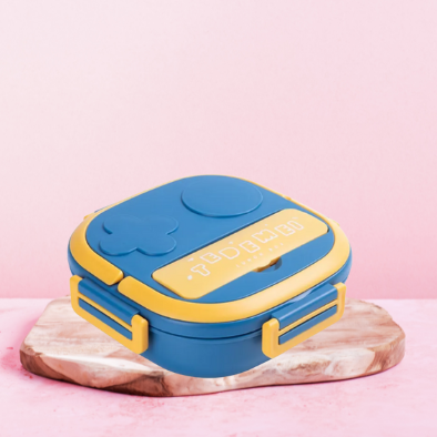 Stainless Steel Lunch Box – 3 Compartment Bento for School & Office - Kiddospedia