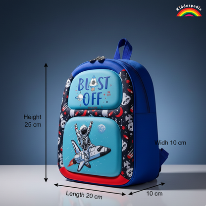 Kids 14 Inch Astronaut Space Theme Lightweight School Bag | Kiddospedia