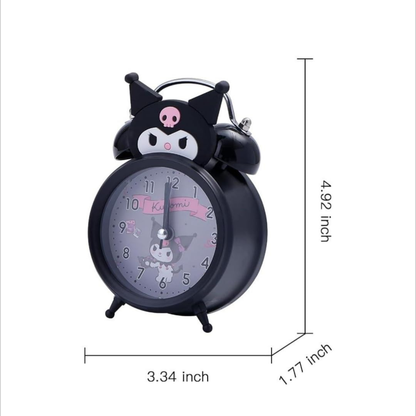 Kuromi Alarm Clock with Light | Cute Kids Bedside Clock – Kiddospedia