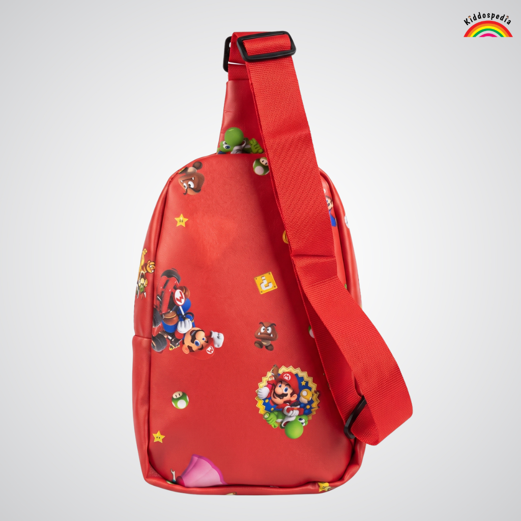 Mario Chest Bag for Kids | Crossbody Sling Bag | Kiddospedia